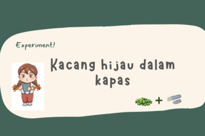 EKSPERIMEN: KACANG HIJAU TUMBUH DIKAPAS