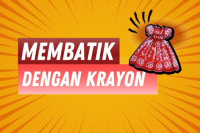 Membantik sederhana menggunakan krayon