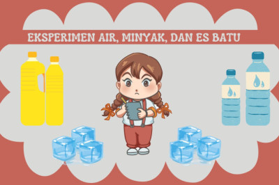 Eksperimen air, minyak, dan es batu?