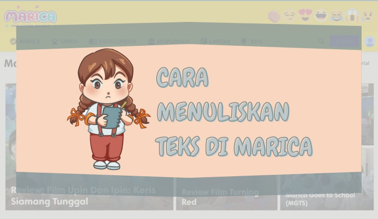 Cara Menambahkan Teks di Marica