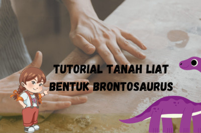 Tutorial tanah liat bentuk brontosaurus